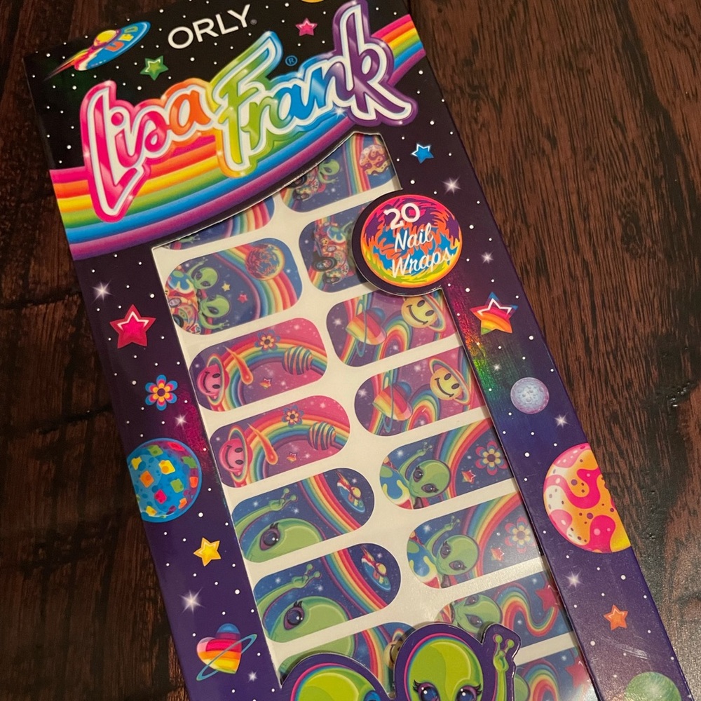 Lisa Frank Alien Galaxy Nail Wraps